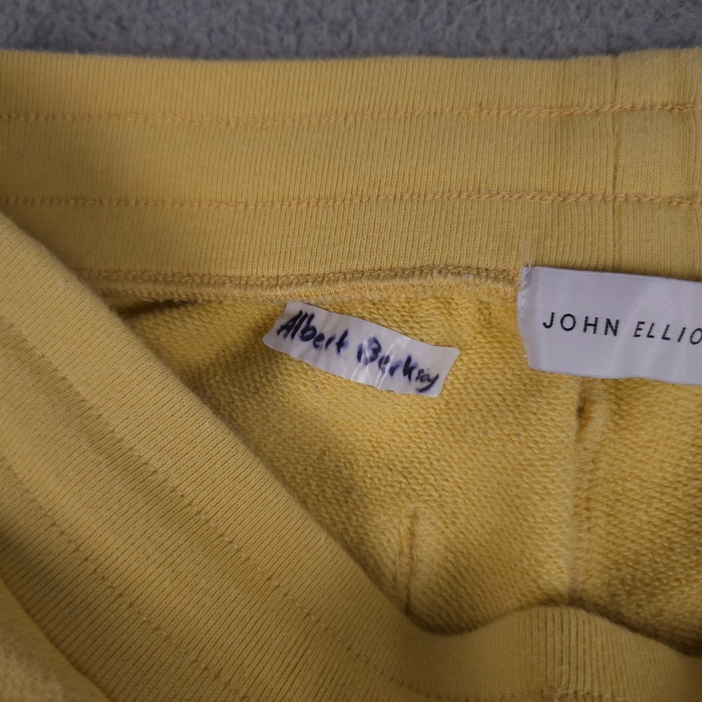 John Elliot Sweatpants Mens 3 US Large Yellow French Terry Jogger Lounge Pants - Picture 14 of 14